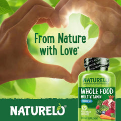 NATURELO ambientación saludable con producto y frutas frescas