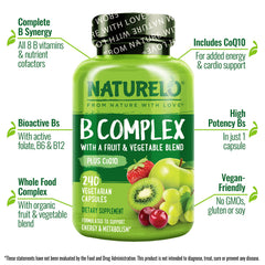 NATURELO etiqueta nutricional del producto con ingredientes activos claros