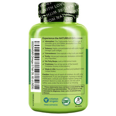 NATURELO aceite de omega-3 mostrando brillo y pureza