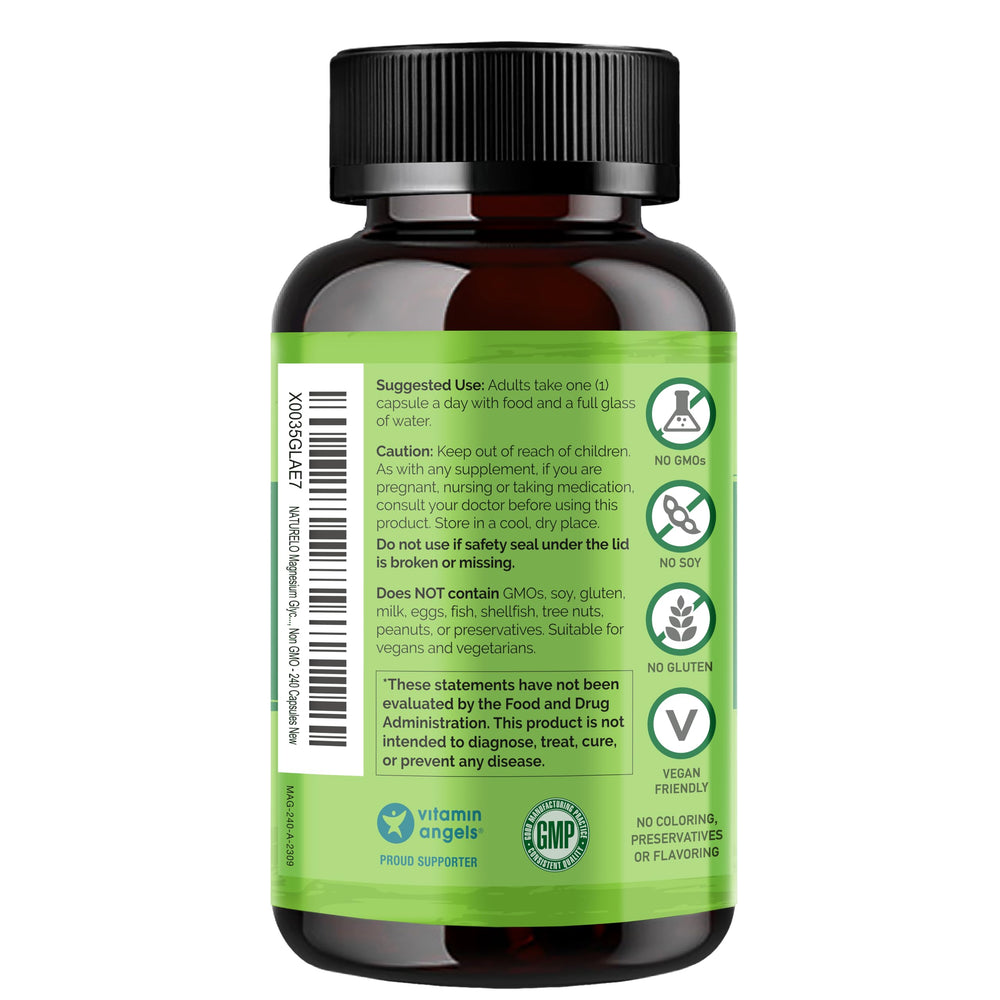 NATURELO envase abierto con 240 cápsulas para suministro prolongado