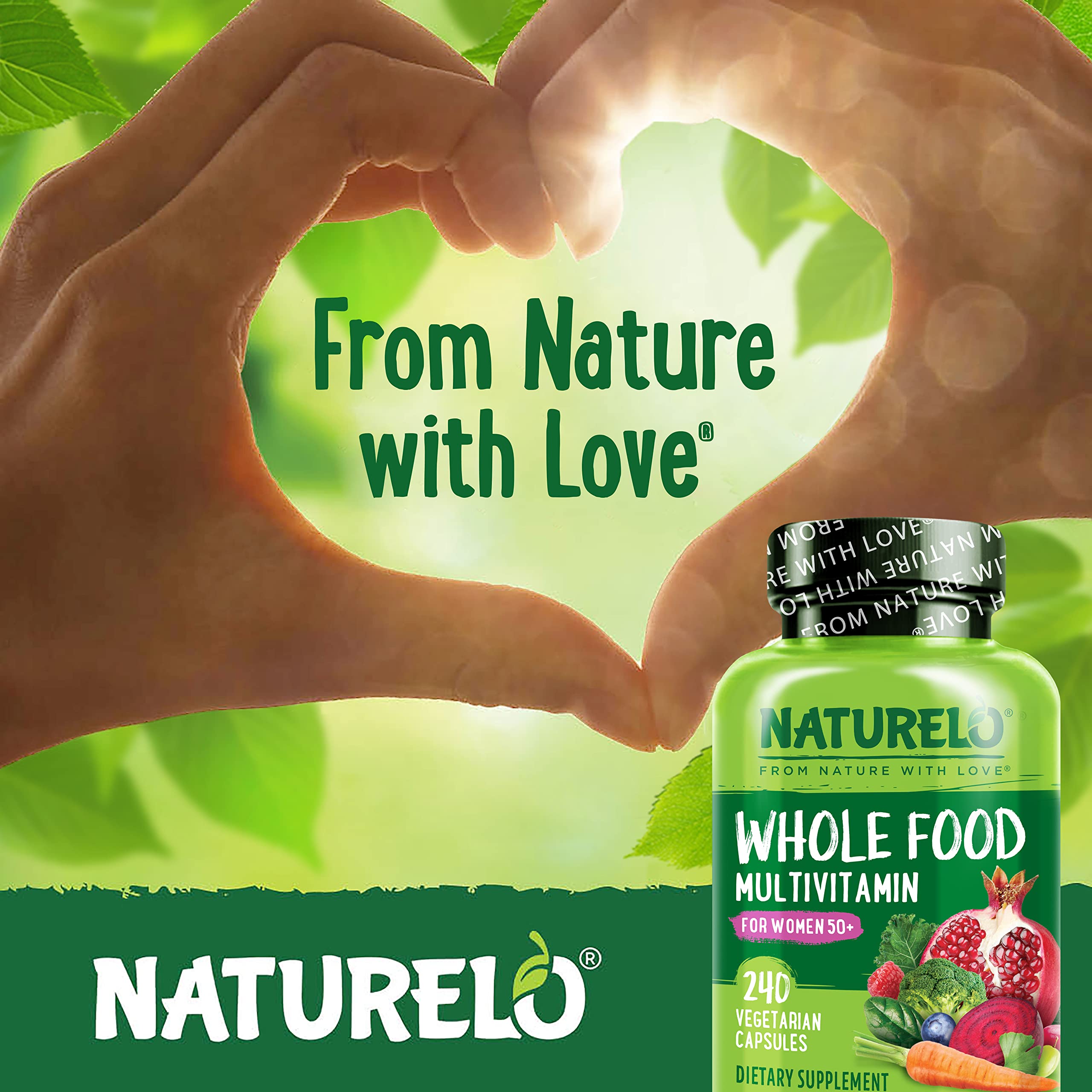 NATURELO cápsula en mano para comparar tamaño y facilidad de deglución