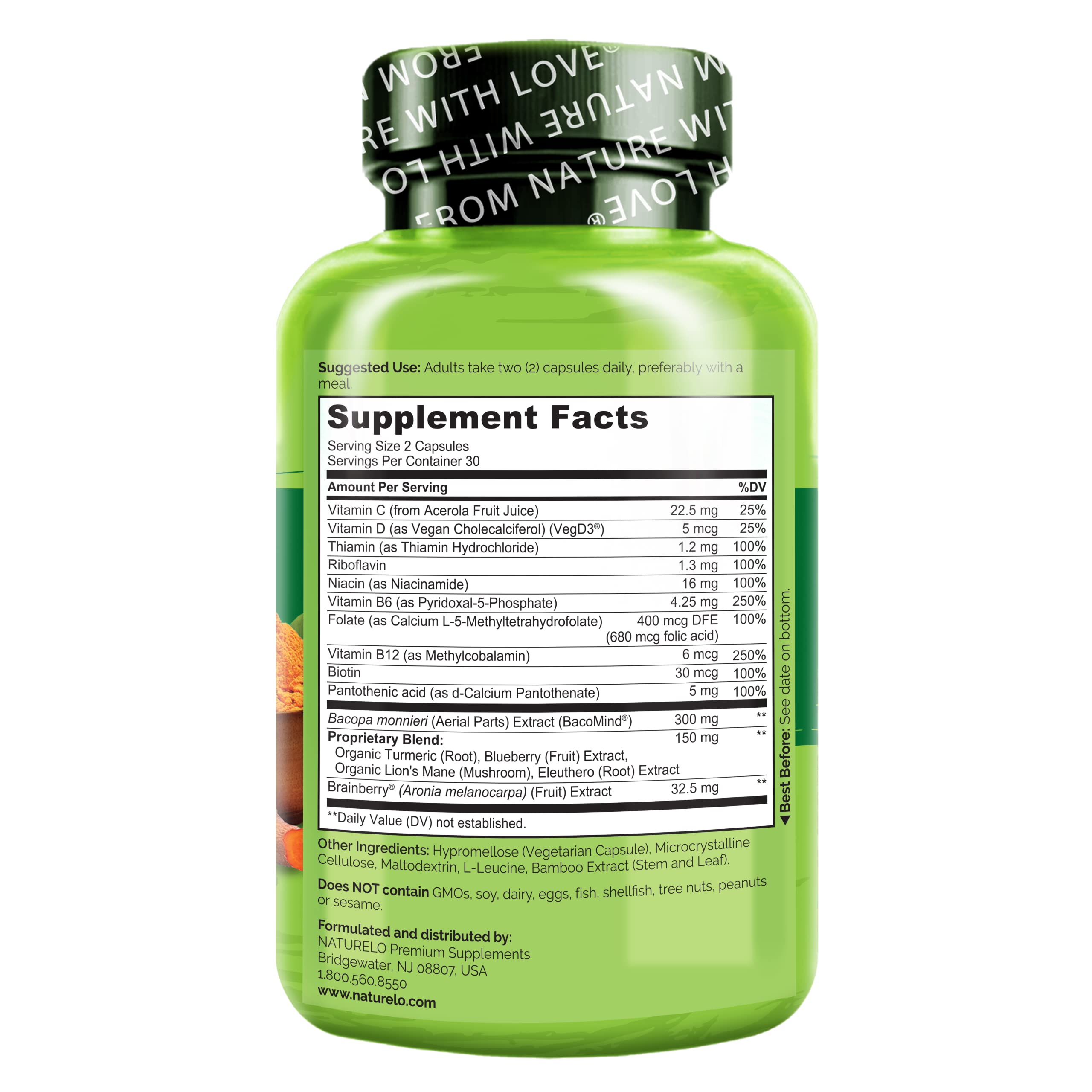 NATURELO cápsula junto a una moneda para comparar tamaño práctico