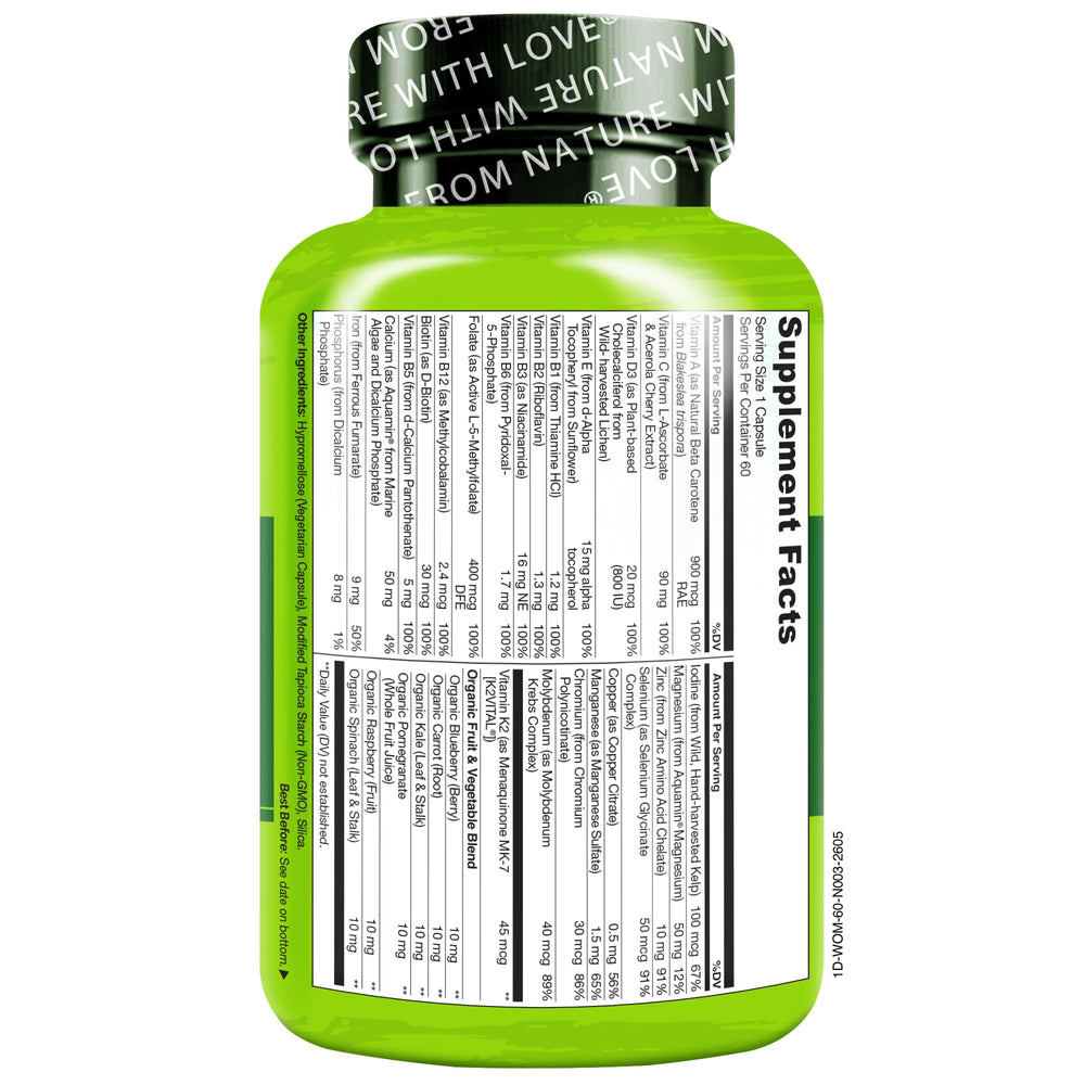 NATURELO cápsula junto a mano para comparar tamaño y conveniencia