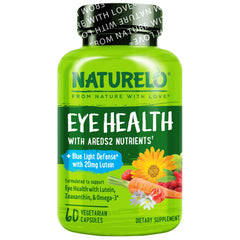 NATURELO empaque frontal mostrando 60 cápsulas y beneficios visibles