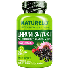 NATURELO envase frontal mostrando 60 cápsulas veganas y transparencia del producto