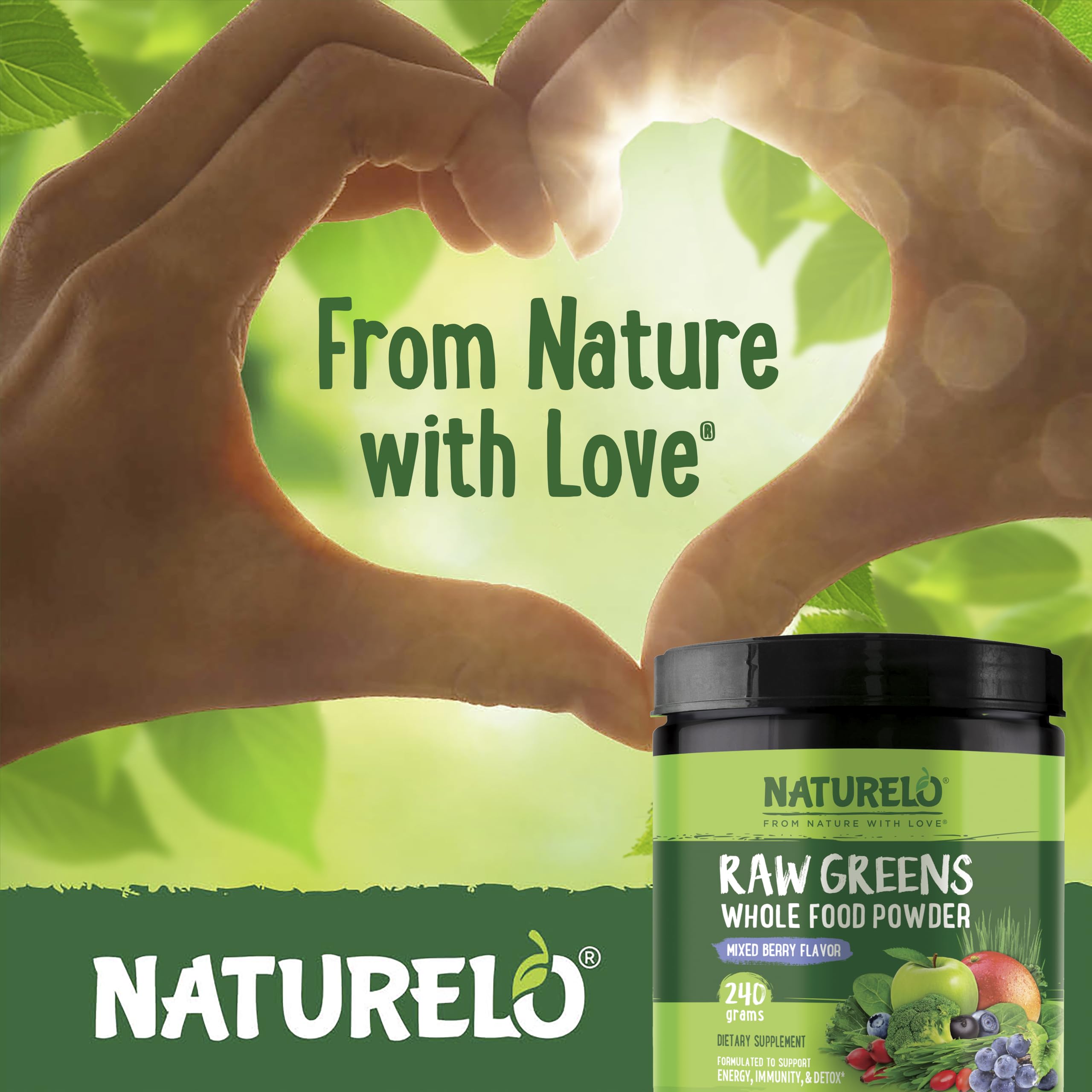 NATURELO etiqueta con información nutricional y lista de ingredientes clara