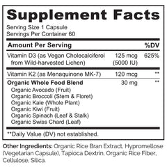 NATURELO etiqueta con ingredientes y certificaciones visibles