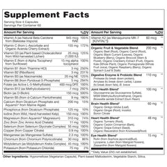 NATURELO etiqueta con lista de ingredientes y beneficios, clara y legible
