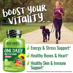 NATURELO etiqueta con información nutricional que destaca vitaminas activas