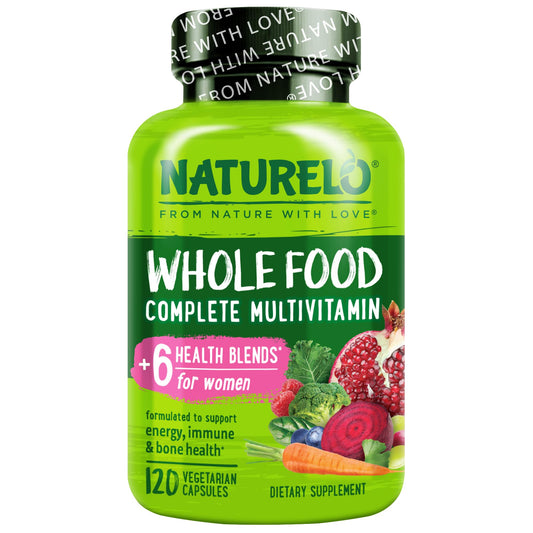 NATURELO frente del empaque que muestra fórmula vegana y beneficios