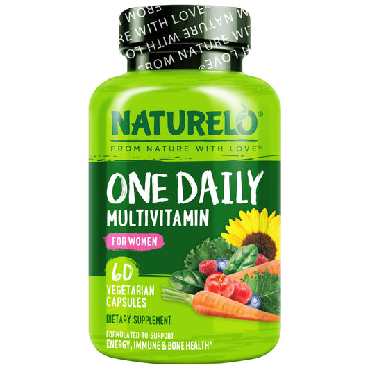 NATURELO frente del empaque mostrando diseño y beneficio diario