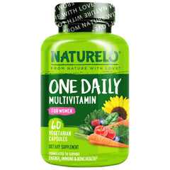 NATURELO frente del empaque mostrando diseño y beneficio diario