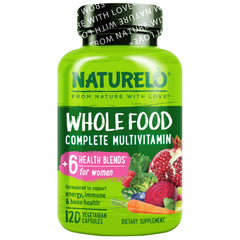 NATURELO frente del empaque que muestra fórmula vegana y beneficios