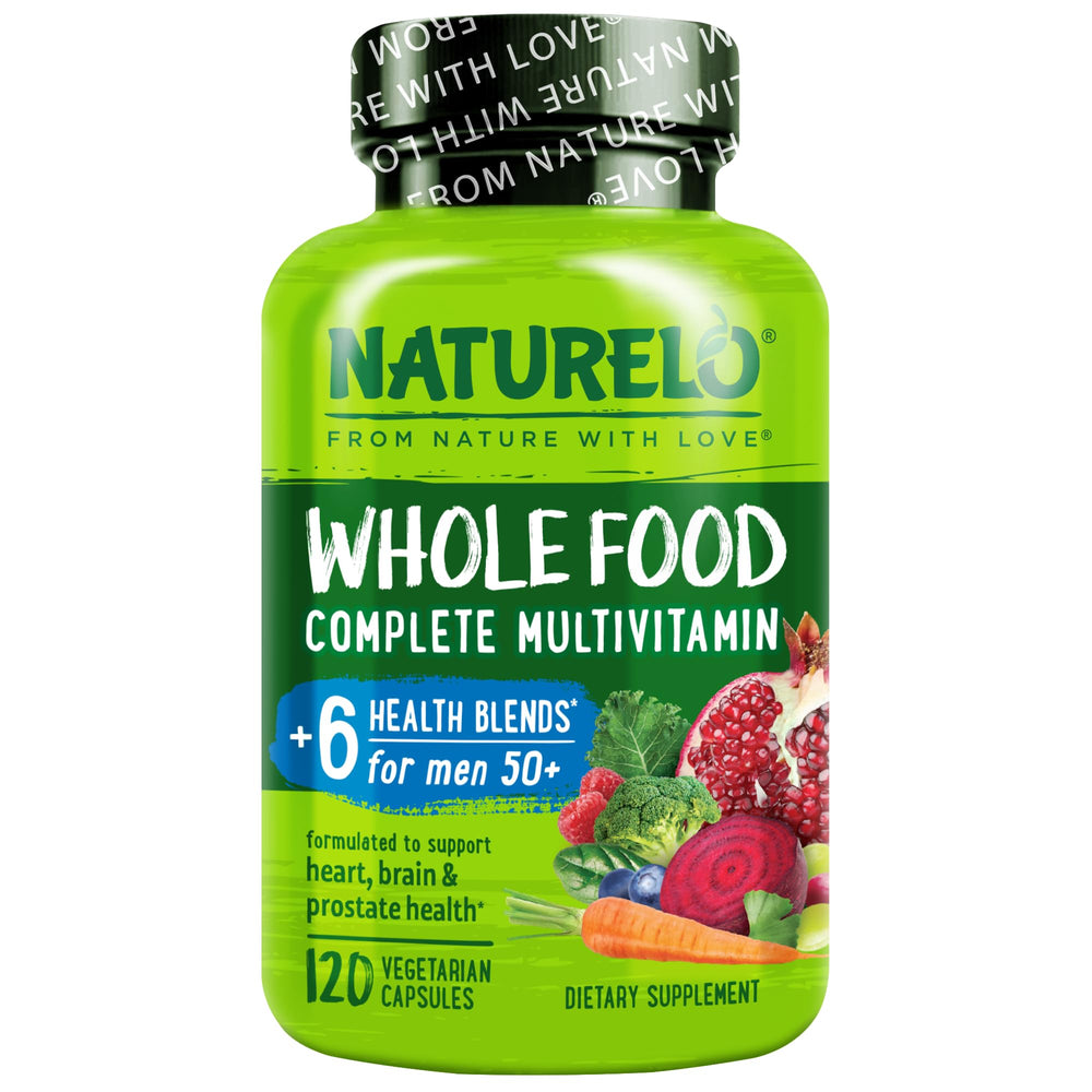 NATURELO frente del envase mostrando aporte multivitamínico vegano