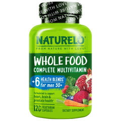NATURELO frente del envase mostrando aporte multivitamínico vegano