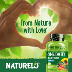 NATURELO ingredientes orgánicos como algas y frutas resaltando origen vegetal