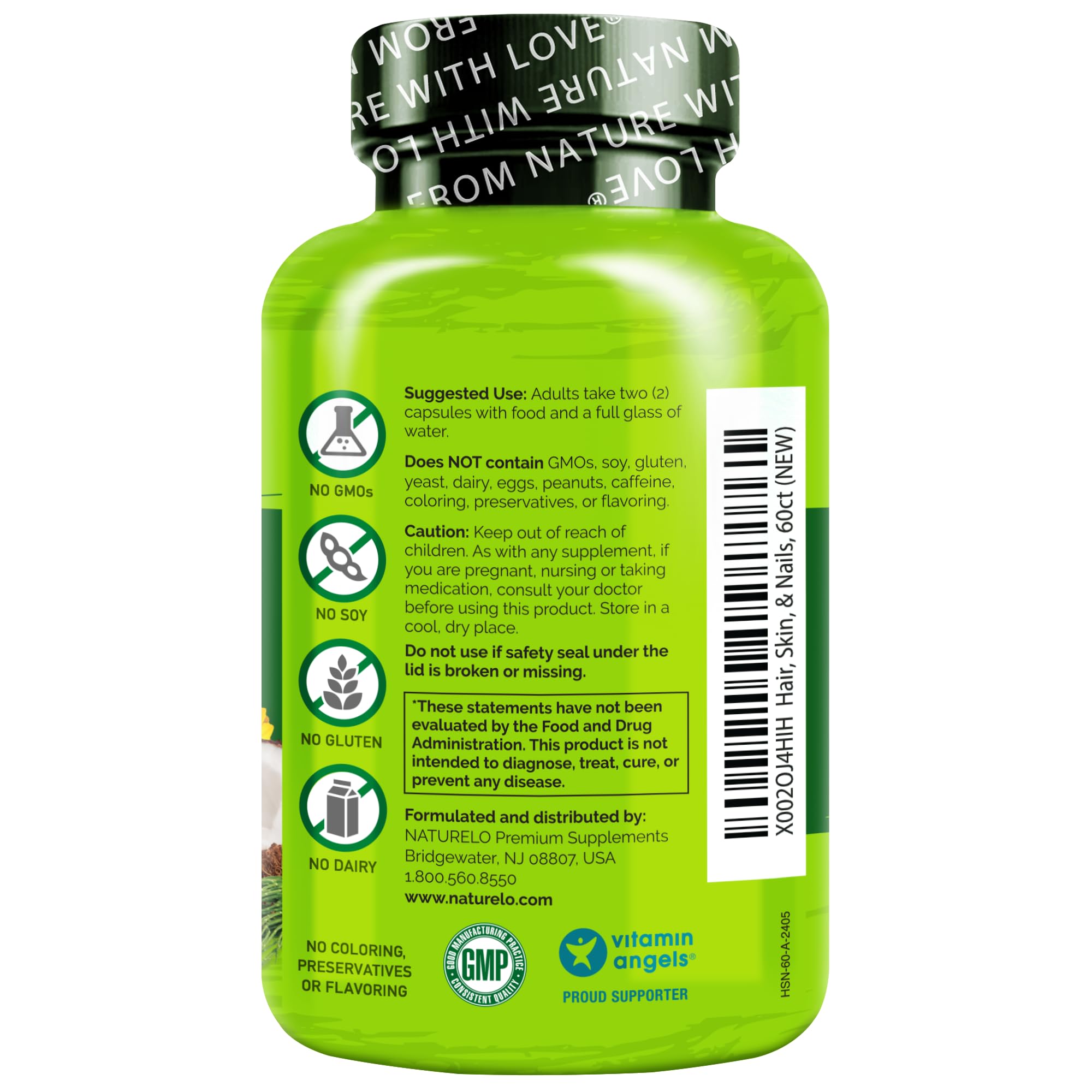 NATURELO ingredientes naturales dispuestos para resaltar la procedencia