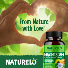 NATURELO representación de glicina y plantas indicando origen vegetal y pureza