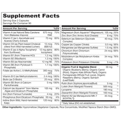 NATURELO mezcla de frutas y verduras orgánicas usada en la fórmula para nutrición