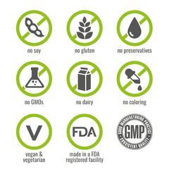 NATURELO ingredientes vegetales alrededor del envase resaltando origen natural