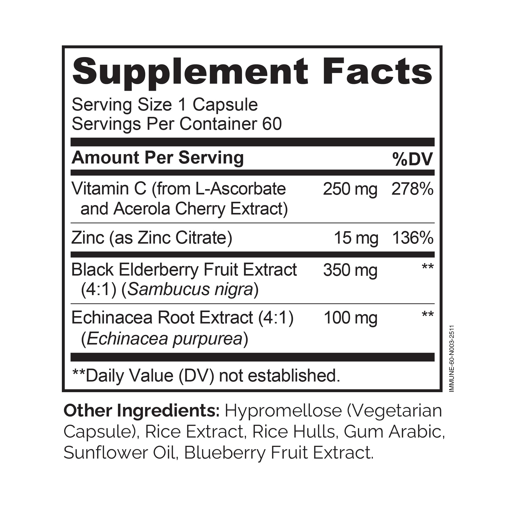 NATURELO enfoque cercano de la lista de ingredientes y certificados