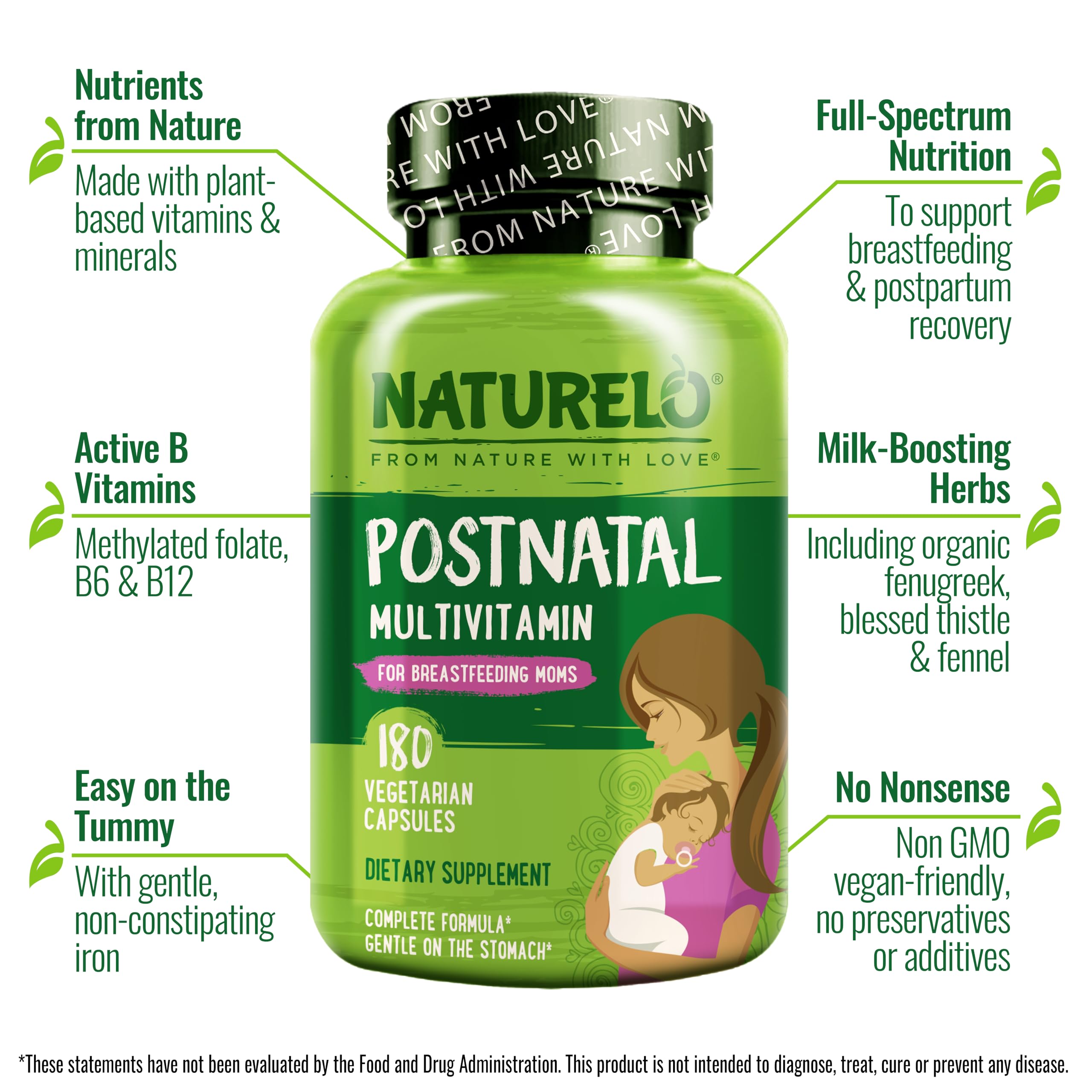 NATURELO etiqueta con tabla nutricional para ver ingredientes y dosis