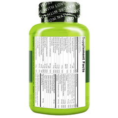 NATURELO ingredientes en polvo y origen vegetal que sugieren pureza