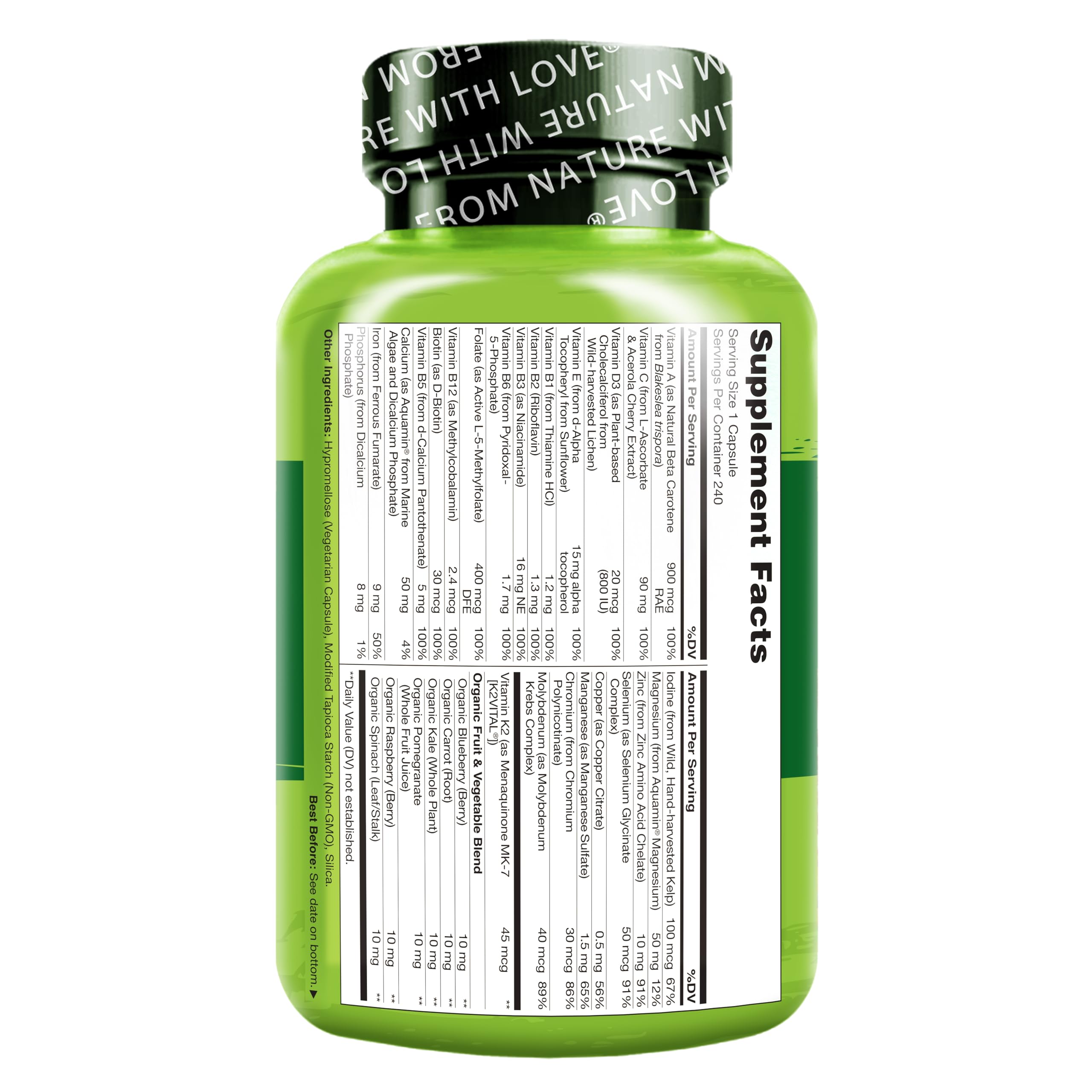NATURELO cápsula junto a desayuno para mostrar toma diaria con comida