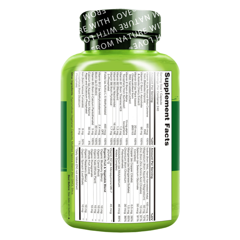 NATURELO cápsula junto a desayuno para mostrar toma diaria con comida