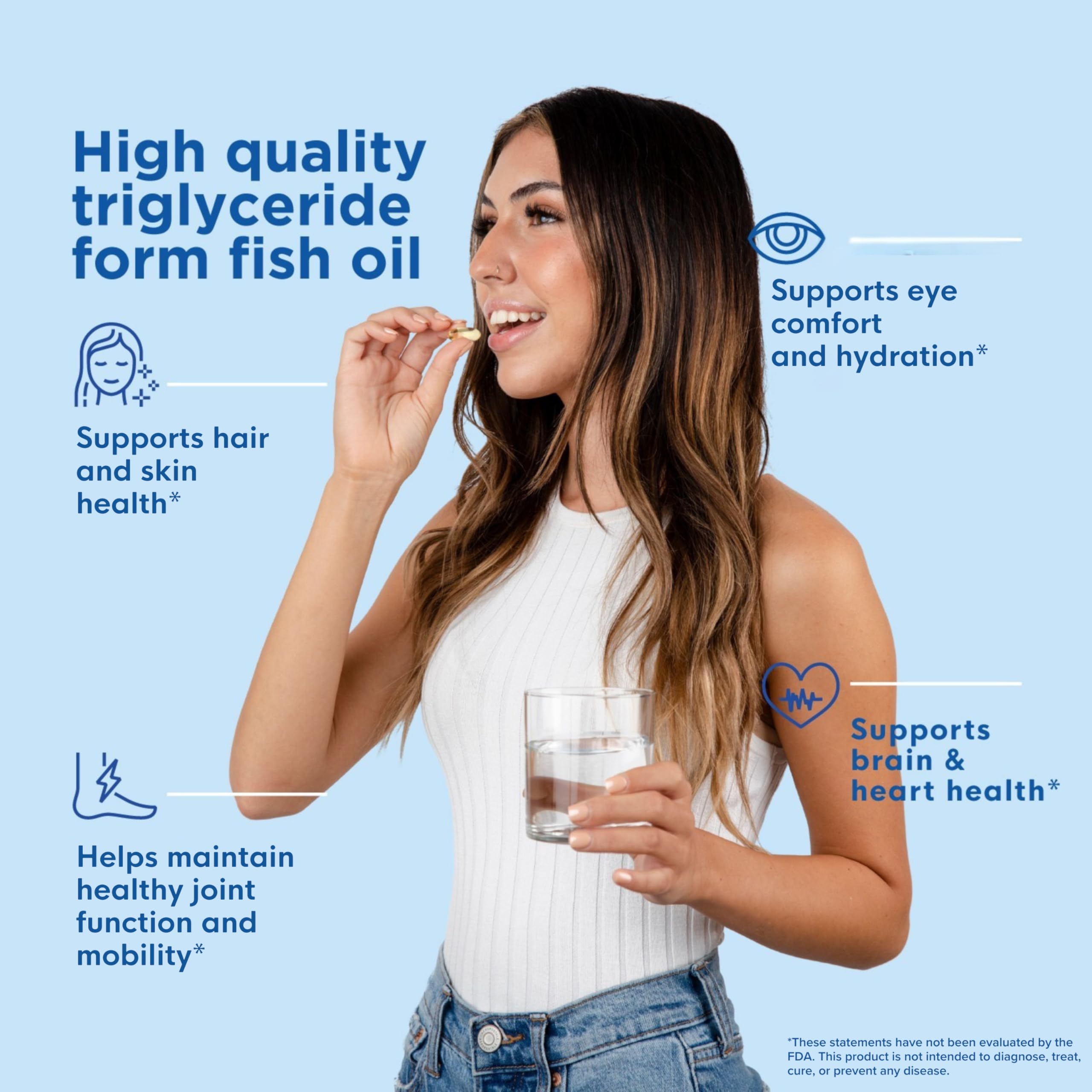 Naturenetics SuperiOmega cápsula en mano para comparar tamaño y dosis