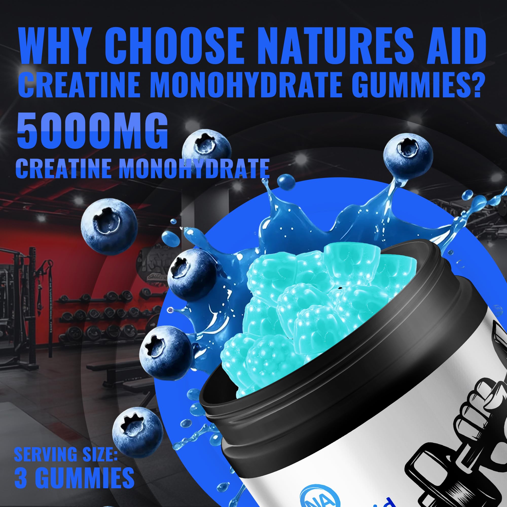 Natures Aid etiqueta nutricional mostrando dosis y contenido limpio