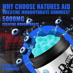 Natures Aid etiqueta nutricional mostrando dosis y contenido limpio