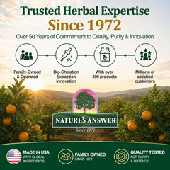 Nature's Answer frasco en ambiente de baño relajante para sugerir uso en rutina diaria, sensación de bienestar