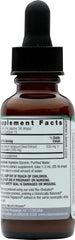 Nature's Answer etiqueta en detalle mostrando concentración y certificado gluten free