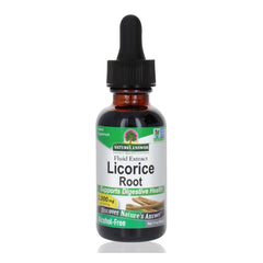 Nature's Answer botella frontal de extracto de raíz de regaliz, formato 1 oz, práctico y concentrado