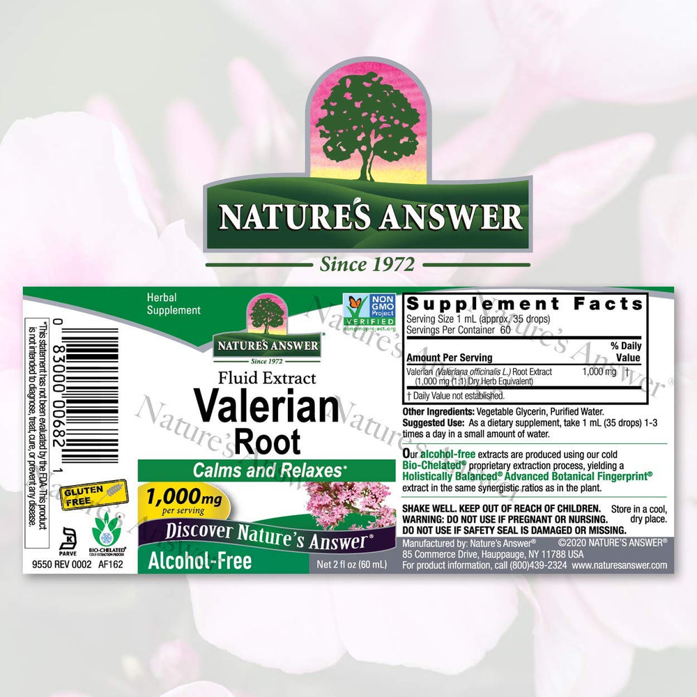 Nature's Answer primer plano del líquido y textura para apreciar pureza y calidad
