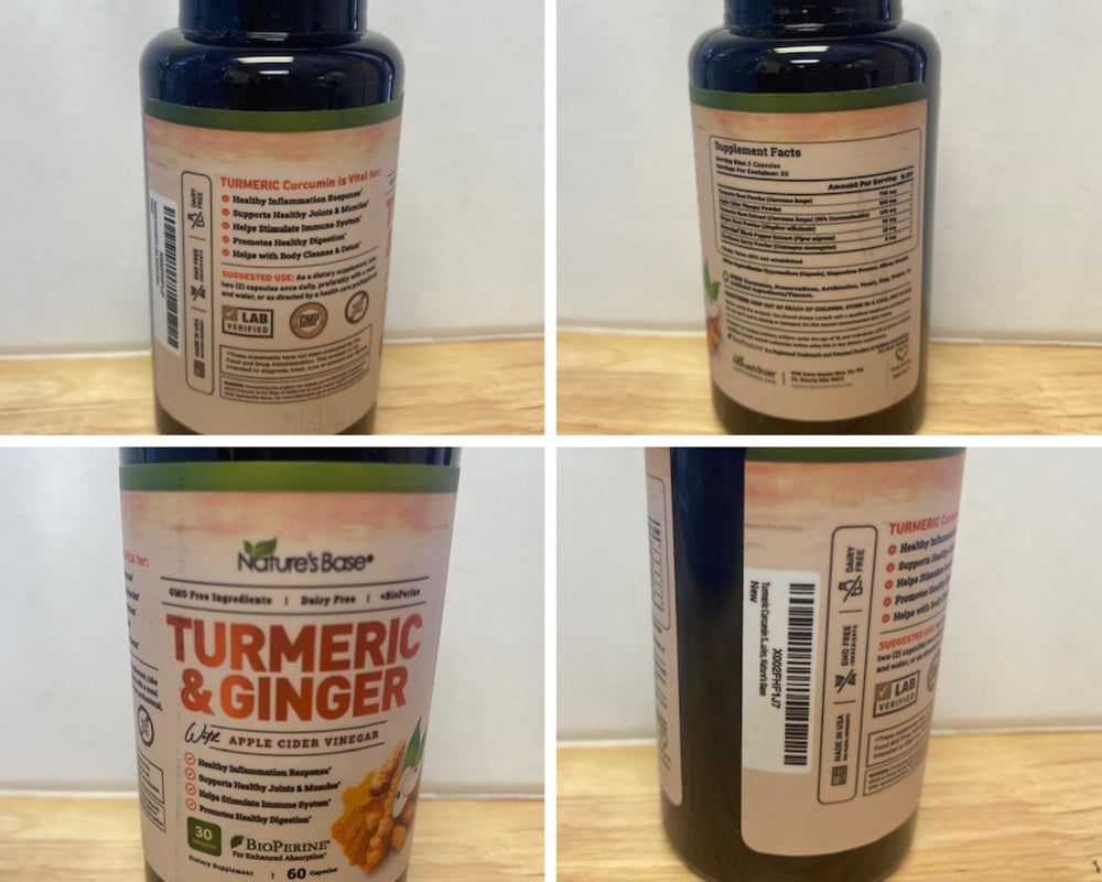 Nature's Base detalle de BioPerine con granos de pimienta negra, mejor absorción