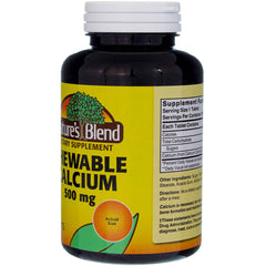 Envase abierto de Nature's Blend con 100 tabletas visibles y organización interna
