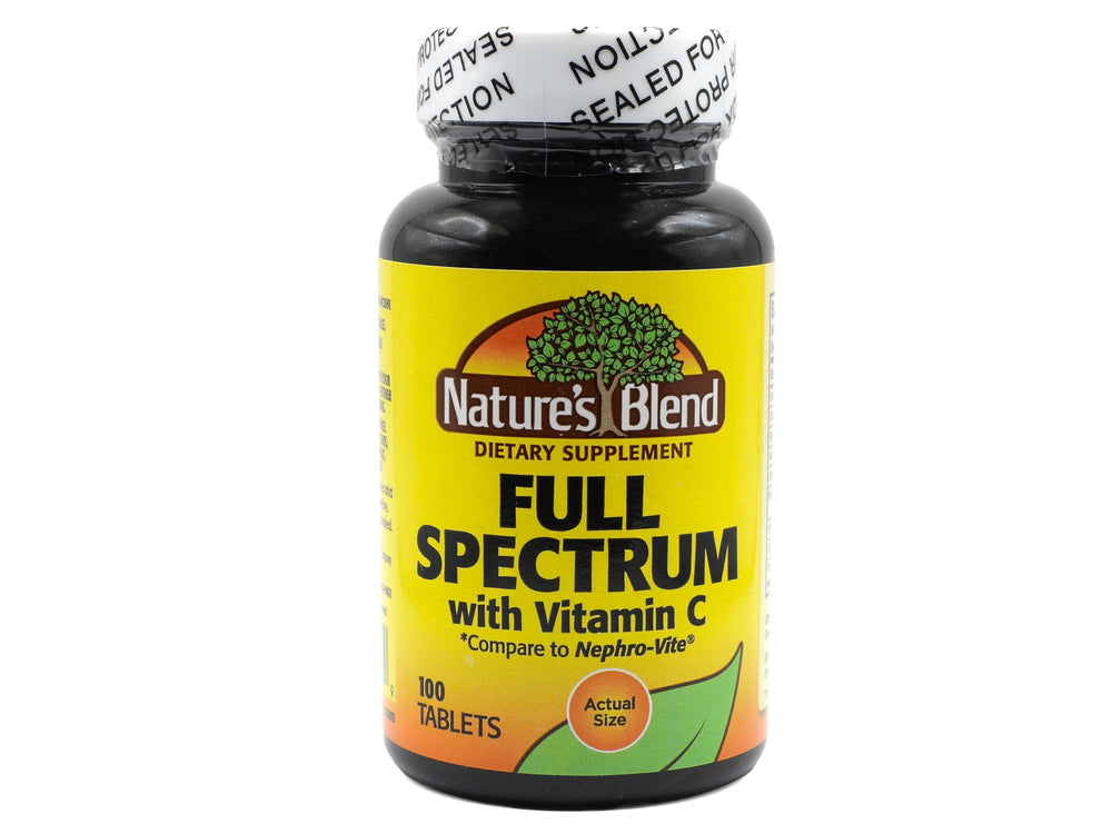 Nature's Blend envase frontal con etiqueta visible y beneficios