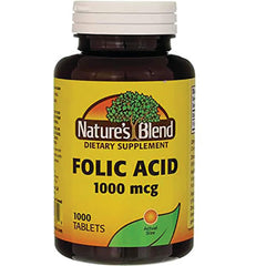 Nature's Blend frasco frontal mostrando etiqueta clara y beneficio de suministro prolongado