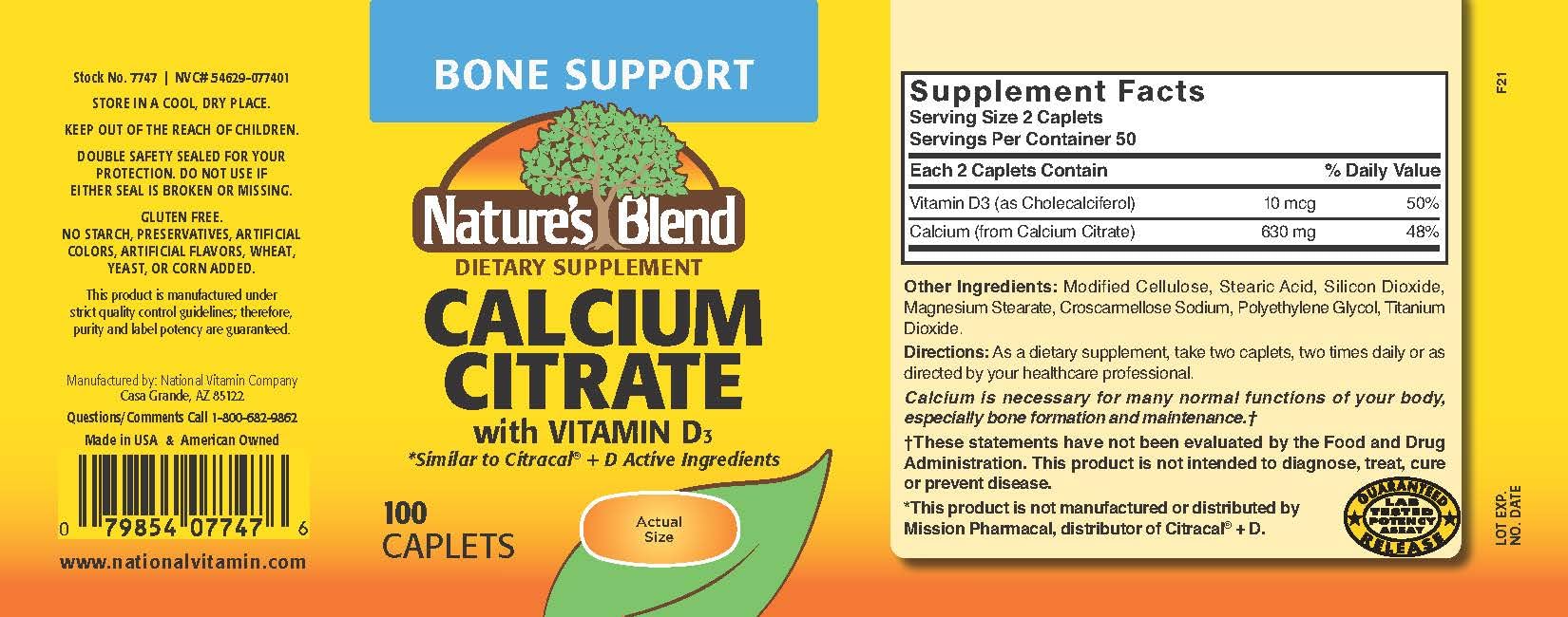 Nature's Blend detalle del comprimido masticable para fácil consumo