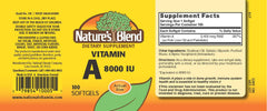 Nature's Blend primer plano de softgel resaltando absorción y pureza