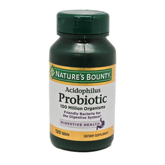Nature's Bounty frasco frontal mostrando etiqueta y beneficio digestivo