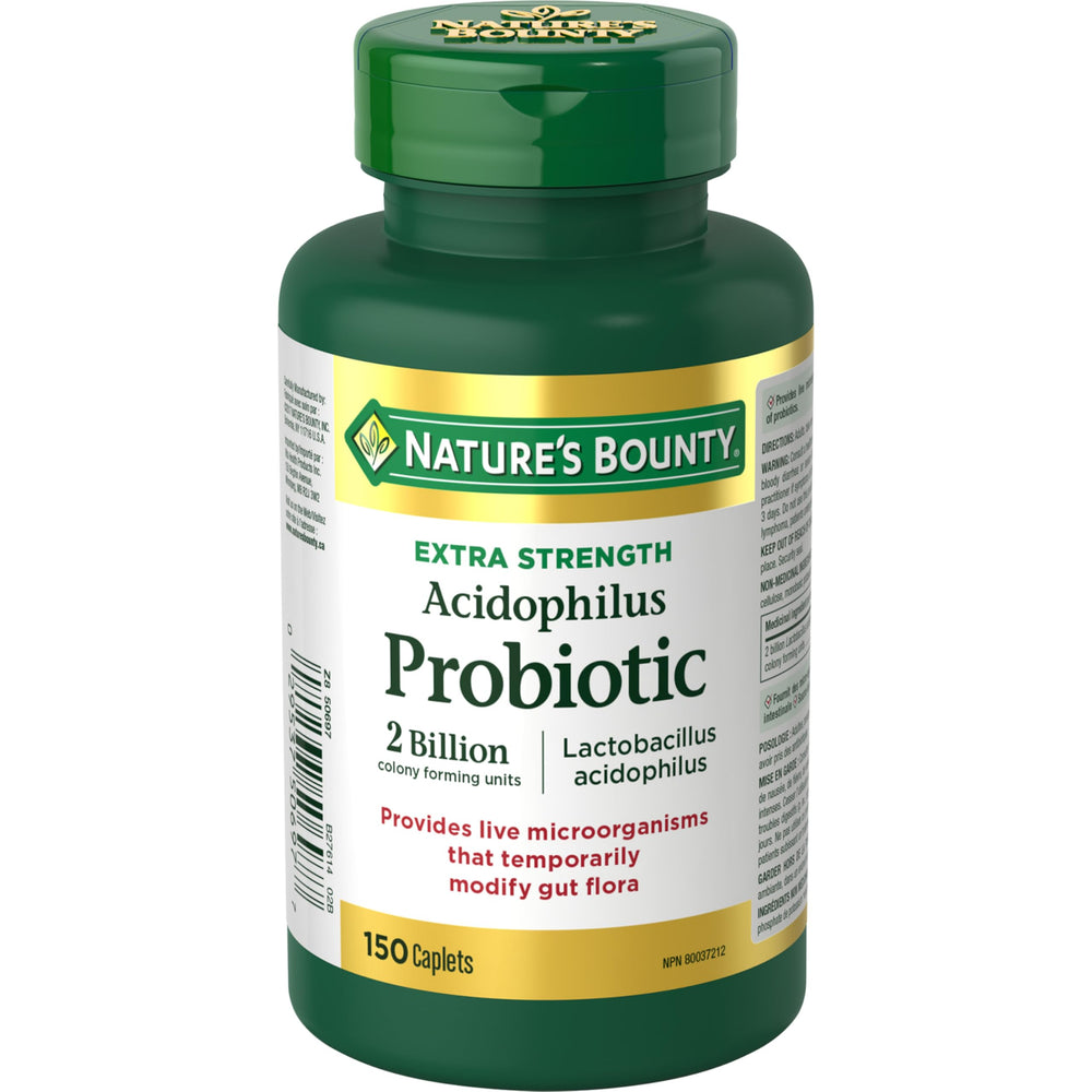 Nature's Bounty envase frontal mostrando 150 tabletas masticables y beneficio de conveniencia