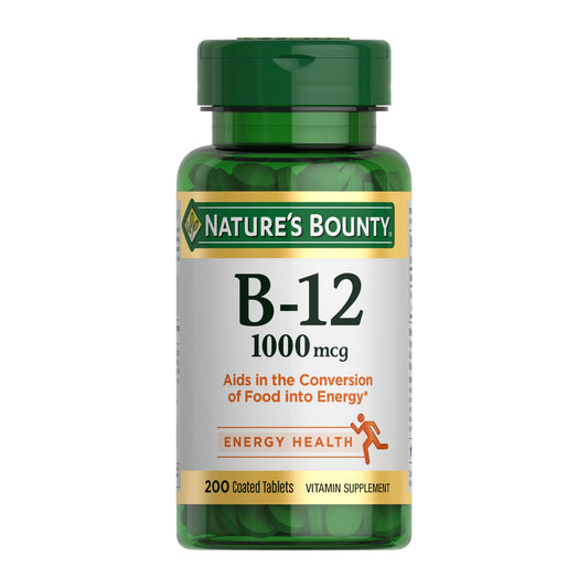 Nature's Bounty frente del empaque mostrando 200 tabletas y beneficio de suministro prolongado