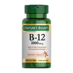Nature's Bounty frente del empaque mostrando 200 tabletas y beneficio de suministro prolongado