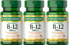Nature's Bounty frasco frontal mostrando etiqueta y conteo de 3x100