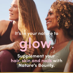 Etiqueta nutricional Nature's Bounty Biotin con información clara de ingredientes