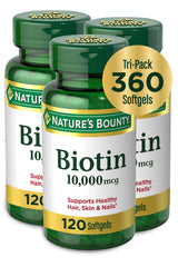 Nature's Bounty frasco frontal mostrando la etiqueta y contenido
