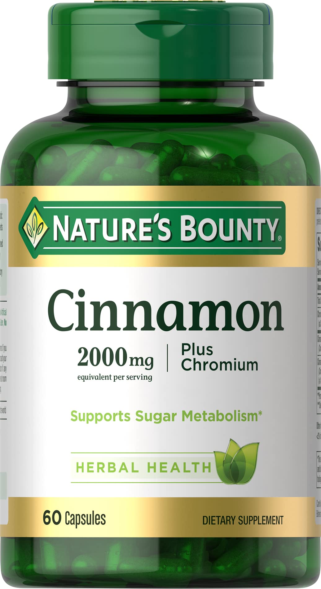 Nature's Bounty caja frontal del producto mostrando beneficios y cantidad